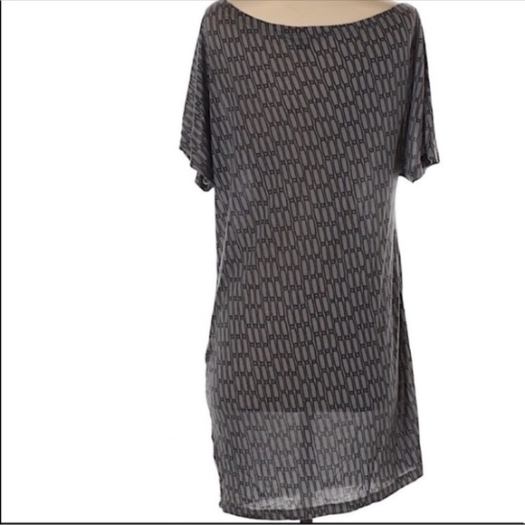 A|X Armani Exchange Gray tunic off shoulder dress Small Petite - Picture 3 of 7